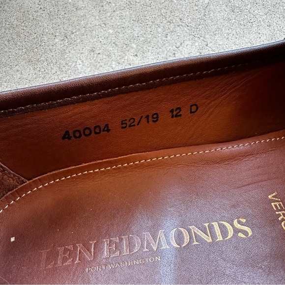 Allen Edmonds Verona II Italian Bit Brown Leather Dress Loafers Men’s Size 12D main image 4